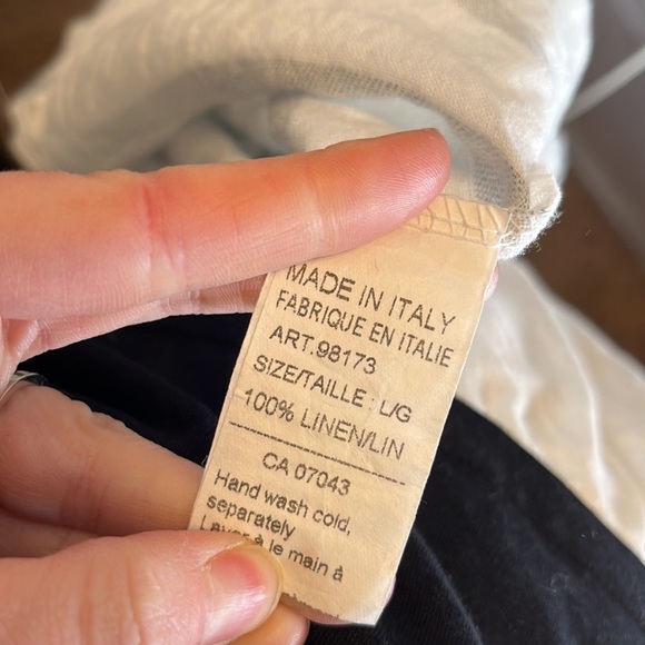 Viola Borghi Made in Italy Linen Button Down - Picture 6 of 6